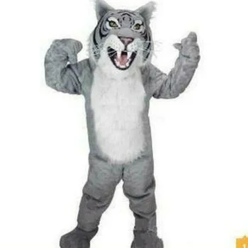 Ny Glad Karneval Mascot Halloween Wildcat Cub Kanin Cosplay Ydeevne Kostume Voksen Brug Fødselsdag Reklame Parade Sæt