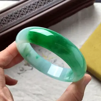 Ny Sælger Naturlige Jade Sten Armbånd Elegante Smaragd-grønne Armbånd Fine Smykker Tilbehør, Gaver, Kunsthåndværk