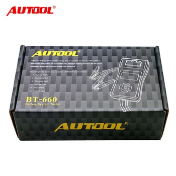 Nye Ankomst Autool 12v Bil Batteriet Belastning Tester Med Printeren Bt660 / Multi Language Digital Auto Automobil-Batteri Tester