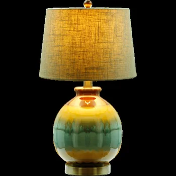 Nye Kinesiske Håndlavet Keramik bordlampe Stue, Soveværelse, sengelampe, Moderne og Kreative LED Farve Keramik bordlampe
