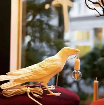 Nye LED-Kreative fugl væglampe Sort Hvid Kunst dyr modellering væg lampe Til Soveværelset, børneværelset Midtergangen Kampprogram