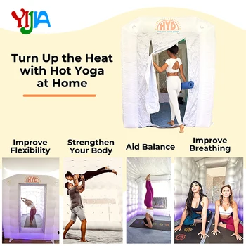 Nye Populære Hot Yoga Dome Bærbare Letvægts Og Nemt Oprette Oppustelige Hot Yoga Kuppel Telt Til Indendørs Udendørs