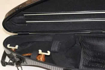 Nye Violin Violino Rode Bam I Fuld Størrelse Carbon Fiber Komposit Sag Bag Bue Holdere & Stropper
