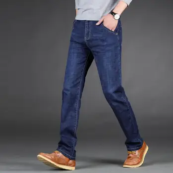 Nyeste Strækning Klassiske Kausale Mænd Jeans På Varme Salg, Lange Bukser Til Mænd Gratis Forsendelse
