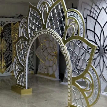 Nyt Design To Sider Fleksibel Gardenia Arch Bryllup Kulisse Til et Bryllup & Fest &vBanquet Dekoration
