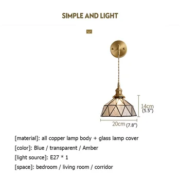 OULALA Moderne væglamper LED Armatur Kobber Lys Kreative Indendørs Dekorative Til Stue, Soveværelse