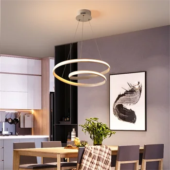 OURFENG LED Pendel lamper LED med Fjernbetjening Dæmpbar Moderne Hjem Dekorative Til Spisestue, Restaurant