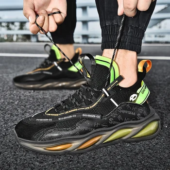 Offentlig Reflekterende Mænd Kører Sko Mode Åndbar Sneakers Unge Behagelig Afslappet Fitnesscenter Mænd Sports Jogging Sko Shoes