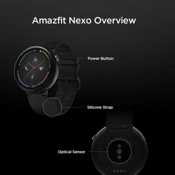Original Amazfit Nexø Bluetooth GPS-Smartwatch 10 sportstilstand 1.39 tommer 2.5 D-AMOLED Skærm Trænings-og Spor Smart Ur
