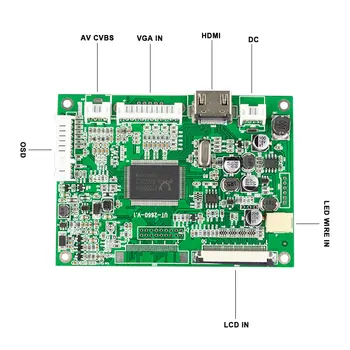 Original Innolux P070BAG-CM1 7,0 Tommer For Pad Tablet FHD Skærm TouchScreen Med Føreren yrelsen SRGB-1024×600