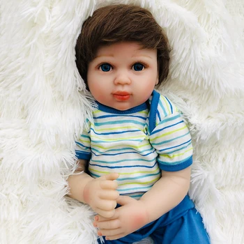 OtardDolls Bebe Reborn Dukker 20 tommer Reborn Baby Doll Blød Vinyl Silikone Dukke Nyfødt dreng doll For Børn Gaver