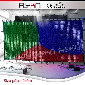 P50mm led bløde display led scenetæppe med PC-controller