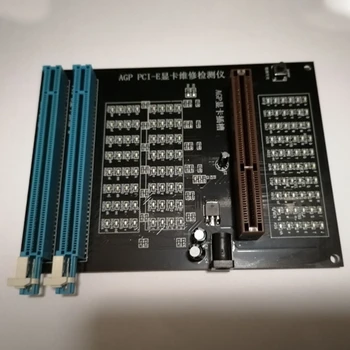 PC AGP PCI-E X16 Dual-Purpose-Stik Tester Skærm, billede, Video Card Checker Tester image Kort Diagnostisk Værktøj