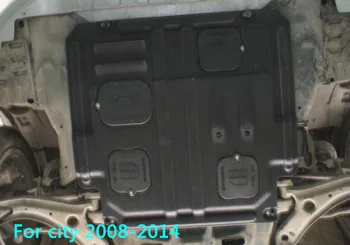 Plast stål bilens motor skid plate,vagt plater,stænklapper,motor beskytte plade med skrue For Honda City 2008-2019
