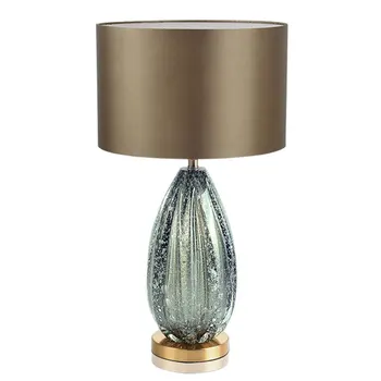 Post Moderne Lys Luksus Enkel Bordlampe Amerikanske Glass Hotel Stue, Soveværelse, Studie Sengen Bordlampe