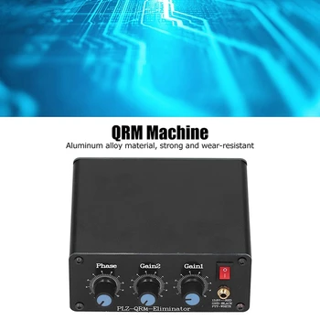 QRM Eliminator Max 3P X‑Fase Aluminium Justerbar Signal Canceller, med Dial Knappen 1-30 MHz-Indbygget TOT-Kontrol