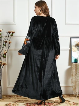 Ramadanen, Eid Mubarak Velvet Abaya Dubai Tyrkiet Islam Pakistanske Muslimske Kjole Abayas For Kvinder Kaftan Robe Sofa Femme Musulmane