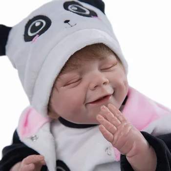 Realistisk Bebe genfødt 50 cm Hukommelse Dukke Reborn Baby Dolls Forankret Fiber Hair Silikone Klud Krop Legetøj Børne Børns Dag Gaver