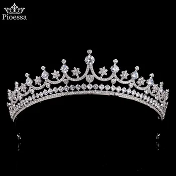 Retro Tiaras Europæiske Brude Hovedklæde Krone, Mode Bryllup Design Crown Kvinders Parti og Prinsesse Fødselsdag Hår Tilbehør