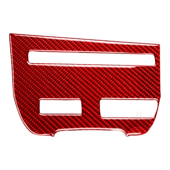 Rød Ægte carbon fiber CD-afspiller, konsol dekorere Bil tilbehør Passer Til GTR R35 2008-2016