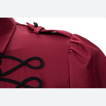 Shenrun Mænd Shirts, Langærmet Retro Victorianske Periode Royal Court Skjorte Slim Fase Kjole Kostume-Drama-Vært, Sanger, Performance