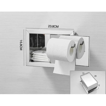 Skjult papirholderen vægmonteret papirholderen Toilet Papir Håndklæde Max køkkenrulleholder Toilet til Badeværelse