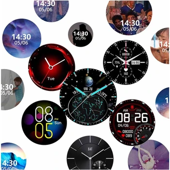 Smart Ur til Mænd DIY Se Ansigt IP68 Vandtæt Fuld Touch-Skærm, Bluetooth 5.0 Sport Fitness Tracker 2021 Nye Smartwatch Ur
