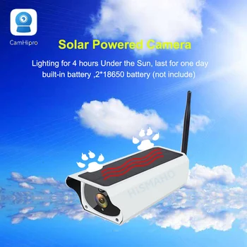 Solar overvågningskameraer Med Udendørs WiFi 1080P HD IP Sikkerhed Kamera Vandtæt 2MP PIR Motion Alarm Mikrofon Sol Kamera