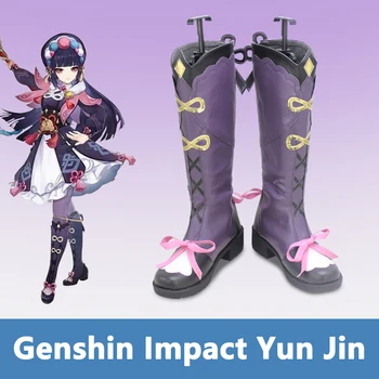 Spil Genshin Indvirkning Yun Jin Cosplay Sko Støvler Til Kvinder