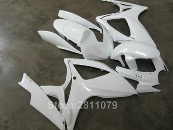 Sprøjtestøbe støbt fairing kit for Suzuki GSXR600 06 07 hvid farings sæt GSXR 750 2006 2007 TY22