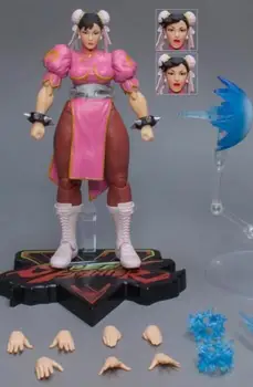 Storm Legetøj Voldelige chun li 1/12 Action Figur Model Komplet Sæt Legetøj for Fans Samling pink version