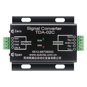 TDA-02C Vægt Transmitterende Signal Forstærker vejecelle Spænding Strøm Konverter