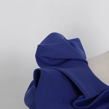 TWOTWINSTYLE Patchwork Solid Sløjfeknude Kjole Til Kvinder Slankende Flæsekanter Trim Mini Kjoler Kvindelige Sommer Tøj 2021 Mode Stil