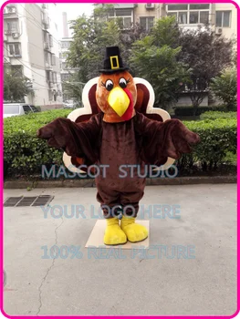 Thanksgiving Tyrkiet Maskot kostume plys tyrkiet tucustom fancy kostume, anime cosplay kits mascotte fancy dress401473
