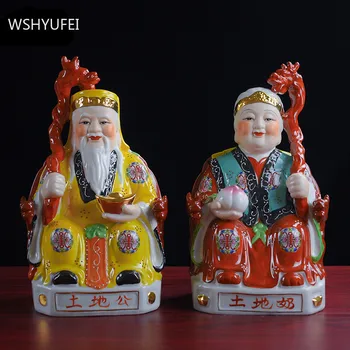 Traditionelle Keramik Skulptur Hjem Indretning Stue Vin Kabinet Feng Shui Ornamenter Shop Lovende Tilbehør Til Udsmykning
