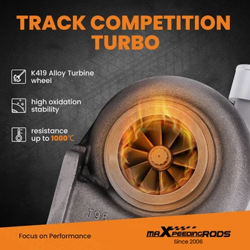 Turbine 1.05 A/R 78 Trim Boost Op til 600 HP Universal GT45 Racing Turbo Turbolader