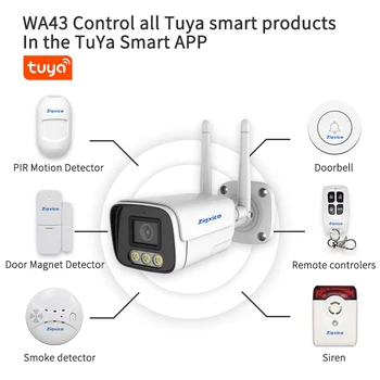 Tuya To-Vejs Audio Guld Smykker Sikkerhedskameraer Og Alarm Kit