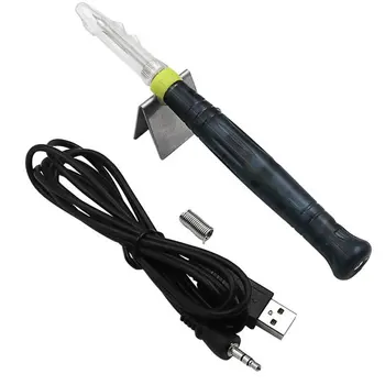 USB-Lodning Jern Professionel Elektrisk loddekolbe Hurtig Opvarmning Værktøj Til DIY Lodning Job Med Indikator Lys