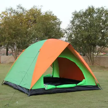 Udendørs Camping Telt 2&3 Person I Dobbelt Lag Vandtæt Dobbelt Dør Ultralet Strand, Fiskeri, Vandring Turist Telte