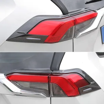 Udseende modificeret bil hale lys ramme dæksel krom-belagt ABS tilbehør til udsmykning for Toyota RAV4 Påmontering 2019 2020 2021