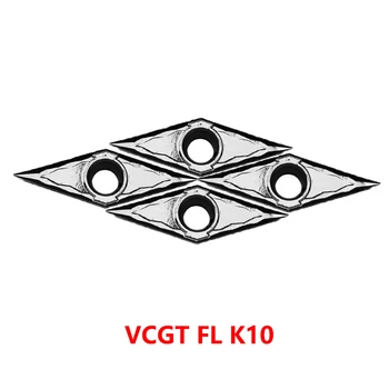 VCGT VCGT160402 VCGT160404 VCGT160408 VCGT110302 VCGT110304 VCGT160412 220530 FL K10 Hårdmetal Fræser Sæt til Alu Original