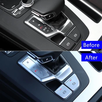 Velegnet til Audi Q5 2018-2020 elektronisk håndbremse shift knappen dække trim VENSTRESTYRET bil interiør