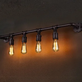 Vintage Loft vandrør væglampe Rustikke Loft Stil e27 sconce lys til stuen, soveværelset, restaurant, bar