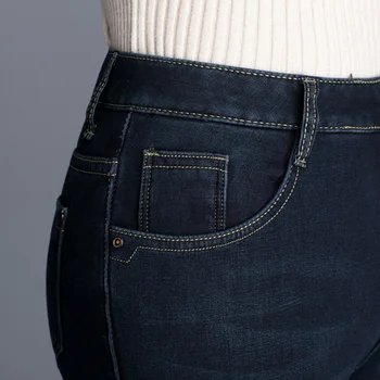 Vinteren Velvet Push up Jeans Kvinde Tøj Plus Size Tykkere Sorte Skinny Jeans Elastiske Bukser med Høj Talje Denim Jeans Kvinder Mujer