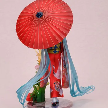 Virtuel Sanger VOCALOID Miku PVC-Action Figurer, Legetøj Kimono Miku Figur Gaver Animationsfilm Indsamles Model Fødselsdag Gave