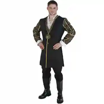 Voksen, Halloween, Karneval Fest Sexet Cosplay Kostumer King Henry ⅷ af England 's Tøj til Mænd, Tøj