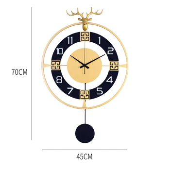Vægur moderne design, enkel med pendul, tilbehør og boligindretning ur-stickers wall-monteret køkken gevir ur