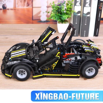 Xingbao Blokke 1177pcs en balisong lille Superbil Bygning Mursten kompatibel med Figur Standard Køretøj legetøj for Børn