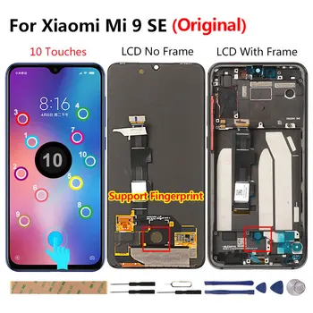 ZUIDID Amoled Skærm For Xiaomi Mi 9 SE LCD-Skærm Udskiftning Med Fingeraftryk 10 Tryk på Display For Xiaomi Mi9 SE Mi 9SE