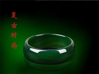 Zheru Smykker Naturlige Hetian Jade Grøn 54-64mm Armbånd Elegante Prinsesse Smykker Bedste Gave til Mor og Kæreste